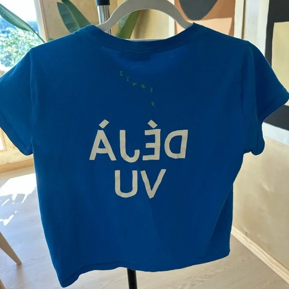 Blue Déjà Vu Clare V. T Shirt - Picture 3 of 6